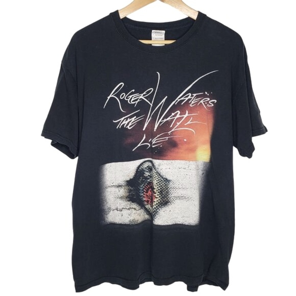 Roger Waters Tour Tee Men's 2012 The Wall‎ Live Graphics Rock Concert  Collect L